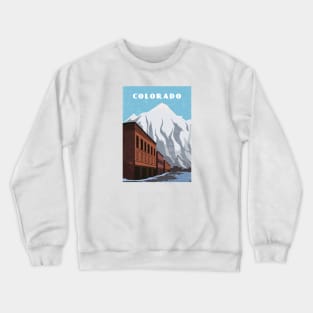 Colorado, USA.Retro travel poster Crewneck Sweatshirt